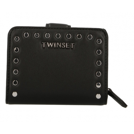TWIN SET portafoglio piccolo borchie