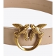 PINKO cintura love leather