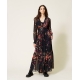 TWIN SET abito lungo fiori