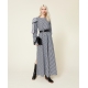 TWIN SET abito lungo in vichy