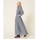 TWIN SET abito lungo in vichy