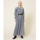 TWIN SET abito lungo in vichy