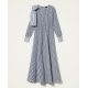 TWIN SET abito lungo in vichy