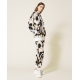 TWIN SET pantalone felpa stampa cuori