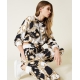 TWIN SET pantalone felpa stampa cuori