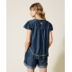 TWIN SET blusa con ricamo