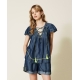 TWIN SET blusa con ricamo