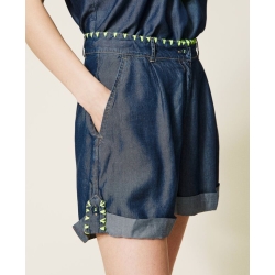 TWIN SET Shorts ricamo
