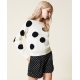 TWIN SET maglia pois