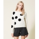 TWIN SET maglia pois