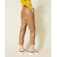 TWIN SET pantalone ecopelle
