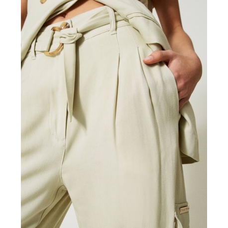 TWIN SET pantalone cargo