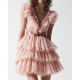 ANIYE BY abito balze tulle stampa