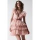 ANIYE BY abito balze tulle stampa