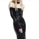 ANIYE BY abito lungo paillettes
