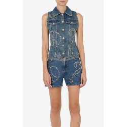 MOSCHINO JEANS gilet in denim
