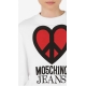 MOSCHINO JEANS felpa cuore