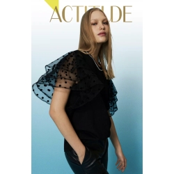 TWIN SET t-shirt con tulle