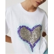 TWIN SET maxi t-shirt cuore