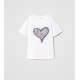 TWIN SET maxi t-shirt cuore