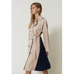 TWIN SET trench plissè