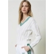TWIN SET maglia con righe a contrasto