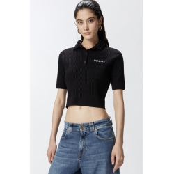 PINKO maglia collo perle