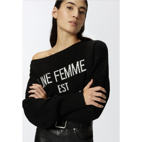 PINKO maglia lana con stampa