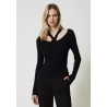 TWIN SET maglia intreccio davanti