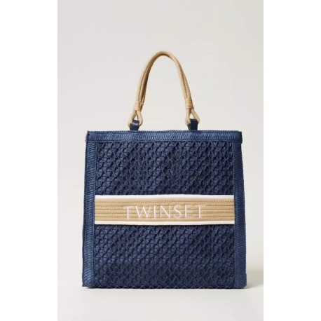 TWIN SET borsa in paglia