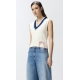 PINKO gilet in maglia college