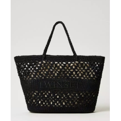 TWIN SET shopper crochet