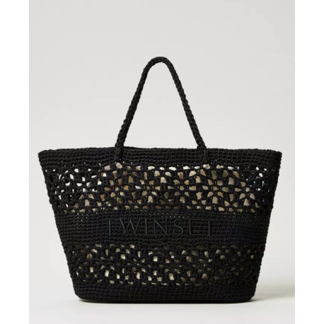 TWIN SET shopper crochet