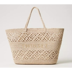 TWIN SET shopper crochet