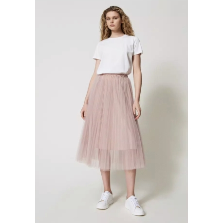 TWIN SET gonna plissé in tulle