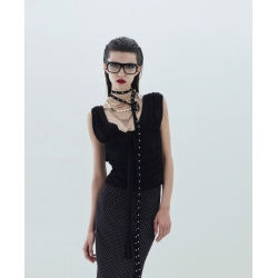 ANIYE BY top con pizzo