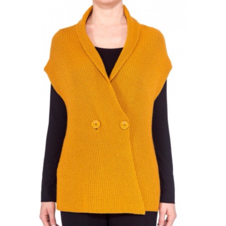 ATOS LOMBARDINI cardigan smanicato doppiopetto
