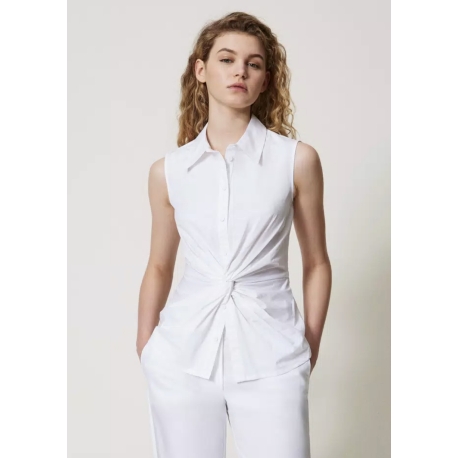 TWIN SET camicia con nodo