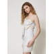 TWIN SET abito monospalla fiocco