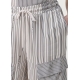 TWIN SET pantalone righe e tasconi