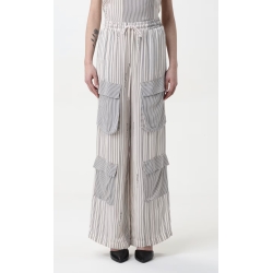 TWIN SET pantalone righe e tasconi