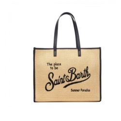 SAINT BARTH shopper rafia