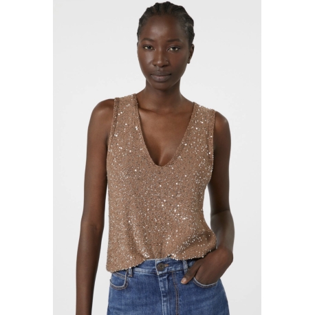MAX MARA WEEKEND top paillettes