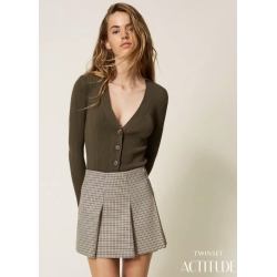 TWIN SET minigonna pied de poule