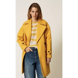 TWIN SET cappotto panno doppiopetto