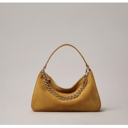 TWIN SET borsa pelle scamosciata
