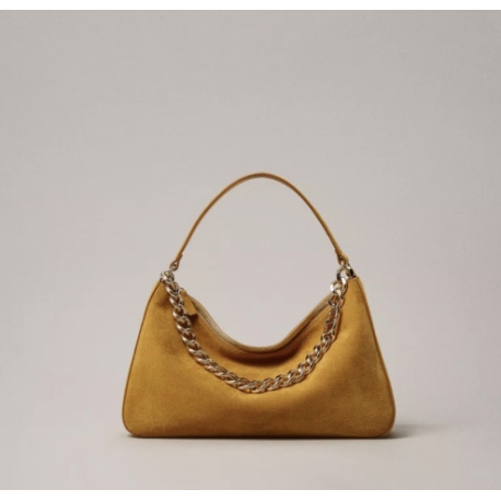TWIN SET borsa pelle scamosciata