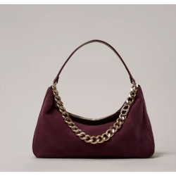TWIN SET borsa pelle scamosciata