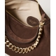 TWIN SET borsa pelle scamosciata