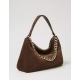 TWIN SET borsa pelle scamosciata